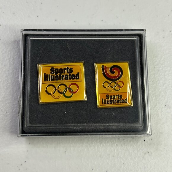 Vintage Sports Illustrated 1988 Seoul Olympics Enamel Pin Set - Picture 1 of 4